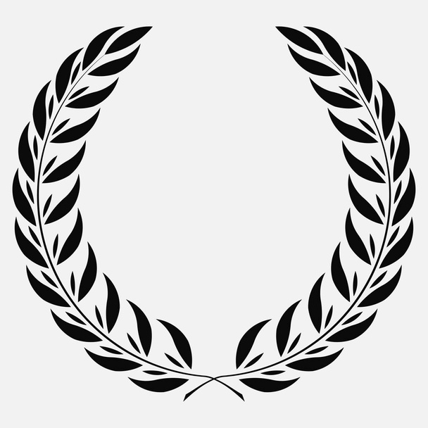 coroa de louro ícone, design spotrs - ilustração Preto
 - Foto, Imagem