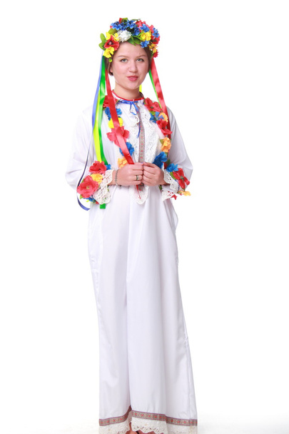 Young woman in the Ukrainian national costume - Фото, зображення