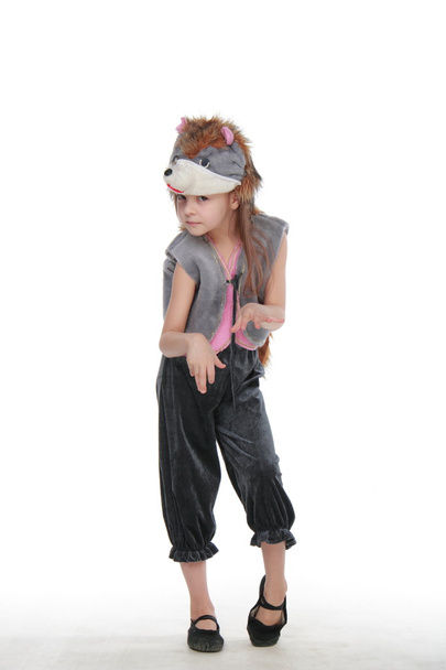 Charming little girl in a carnival costume - Фото, зображення