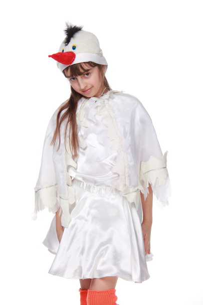 Little girl in fancy dress Stork - Fotó, kép