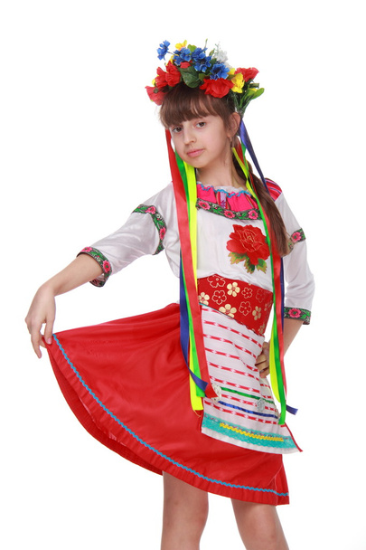 girl in Ukrainian costume - Foto, Imagen