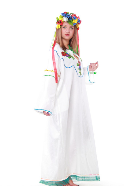 Girl in Ukrainian costume - Foto, Imagem