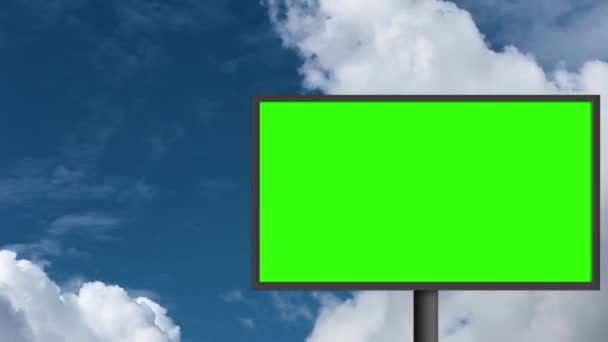 Plakatwand mit grünem Bildschirm - Filmmaterial, Video