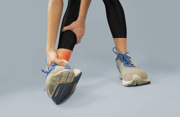 foot injury close up np isolated background. Health concept - Valokuva, kuva