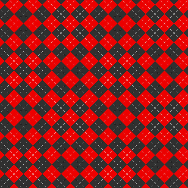 Argyle czerwony szablon wektor  - Wektor, obraz