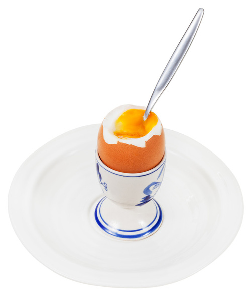 comer huevo blando hervido
 - Foto, imagen