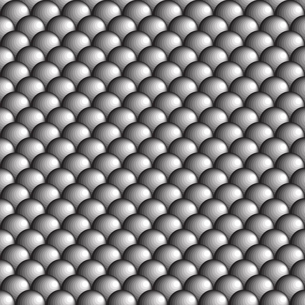 Černé, šedé a bílé kruhy. Bezproblémové abstraktní geometrický vzor. Vektorové ilustrace. - Vektor, obrázek
