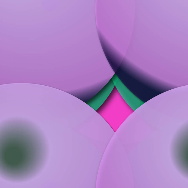 Multicolor geometric circle abstract background seamless pattern. - Zdjęcie, obraz