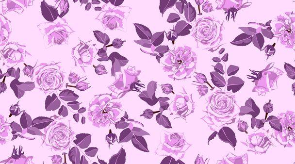 Perfetta Rose Pattern, Rustico sfondo floreale
. - Vettoriali, immagini