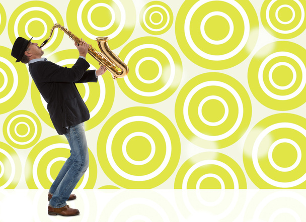 saxofonista - Foto, Imagem