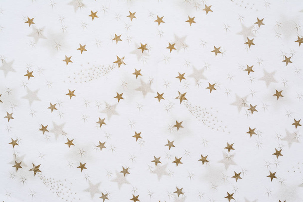 Abstract background with golden stars on a white background - Фото, зображення