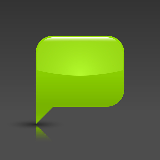 Зеленый пузырь пузырьков речи
 - Вектор,изображение