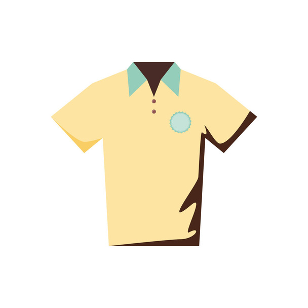 chemise uniforme pour golf icône isolée
 - Vecteur, image