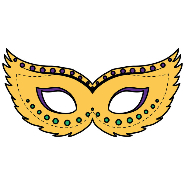 carnival mask accessory icon - Vector, Image