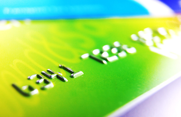 Credit card numbers colorful image - Photo, Image