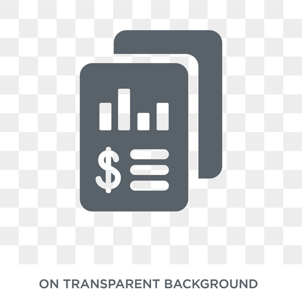 Income statement icon. Trendy flat vector Income statement icon on transparent background from Business  collection. High quality filled Income statement symbol use for web and mobile - Διάνυσμα, εικόνα
