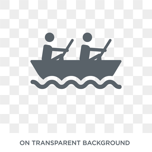 Tekne yarışı simgesi. Trendy düz vektör etkinlik ve Hobiler koleksiyon şeffaf arka plan üstünde kutsal kişilerin resmi tekne yarışı. Dolu kaliteli tekne yarışı simge kullanımı için web ve hareket eden - Vektör, Görsel