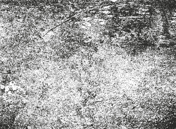 Zmatená překrytá textura z popraskaného betonu, kamene nebo asfaltu. grunge pozadí. abstraktní vektorová ilustrace půltónu - Vektor, obrázek