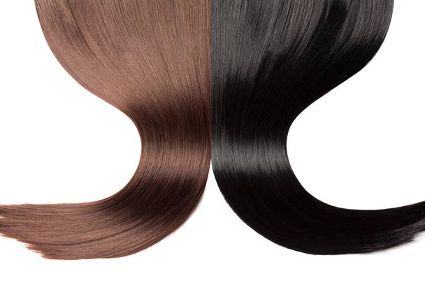 Крупним планом на розкішне пряме глянсове волосся
 - Фото, зображення