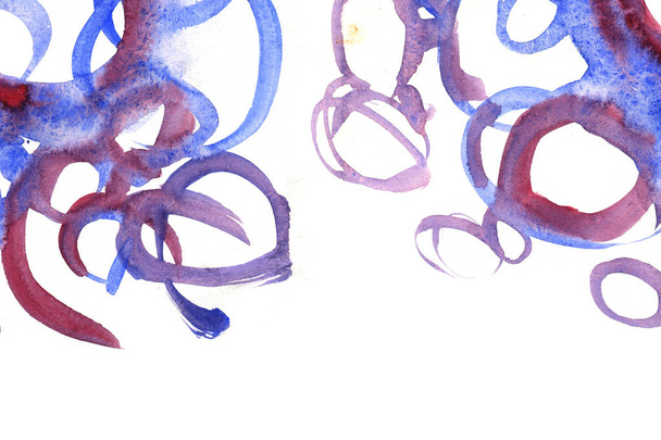 handgemalter Aquarell-Hintergrund. die Farbe, die auf das Papier spritzt. abstrakte Tapeten. Marmorstil. Pinselstrich Textur. Hintergrund für Web- und Game-Design. Makrobild - Foto, Bild