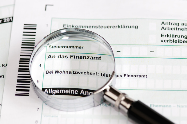 Német adóűrlap - Einkommensteuererklaerung - Fotó, kép