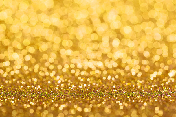 Gouden glitter Kerstmis abstracte achtergrond - Foto, afbeelding