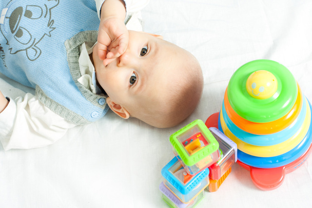 Baby and toys - Photo, Image
