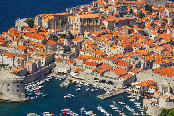 Vue d'ensemble de la vieille ville de Dubrovnik, Croatie - Photo, image