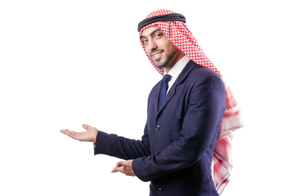 Arab businessman isolated on white - Photo, Image