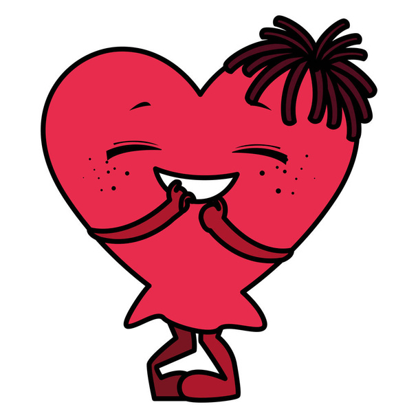 cuore faccia emoticon personaggio
 - Vettoriali, immagini