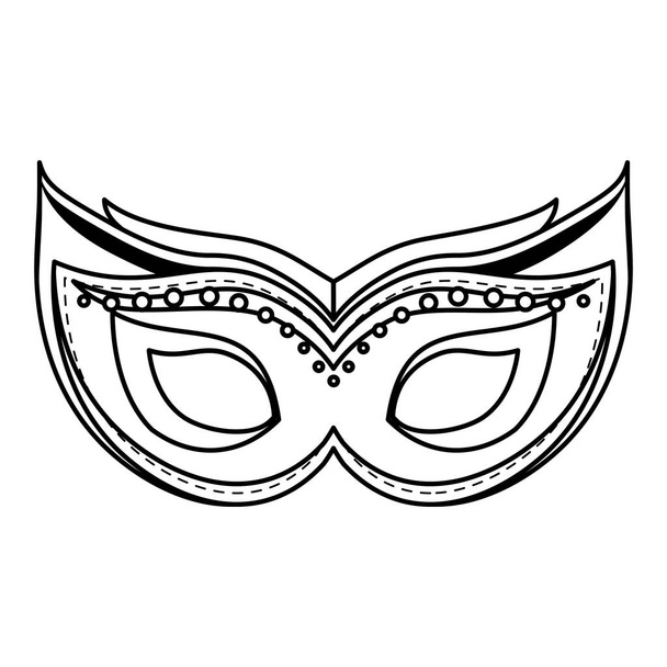 Karnevalsmaske als Accessoire - Vektor, Bild