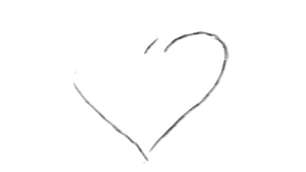 San Valentín forma imposible corazón, conjunto de lápiz abstracto
 - Imágenes, Vídeo