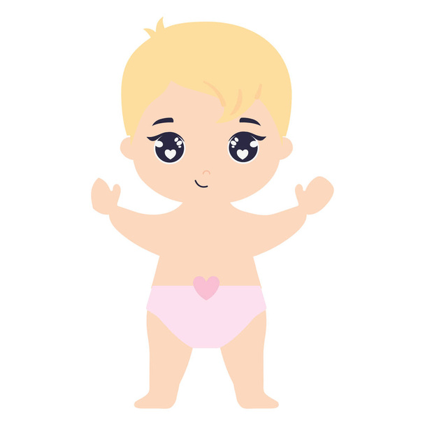 χαριτωμένο και μικρό μωρό αγάπη διανυσματικά εικονογράφηση σχεδιασμός - Διάνυσμα, εικόνα