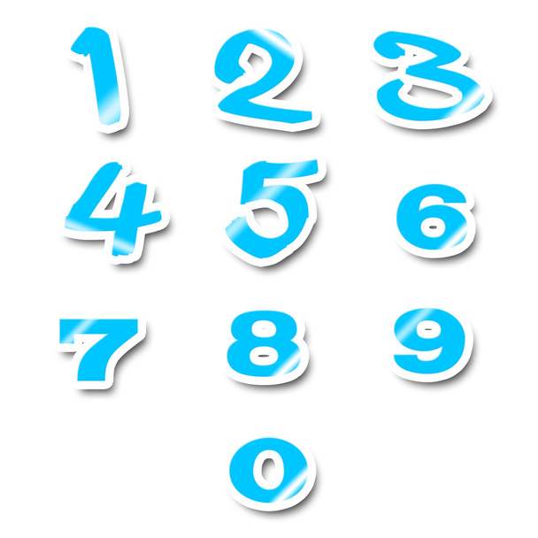 Numbers stickers - Photo, Image