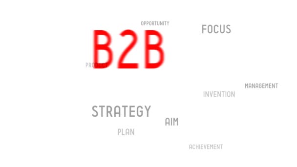 B2B (business to) - typografie, animatie - Video
