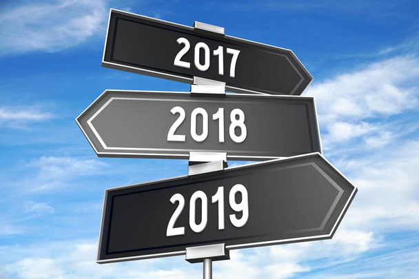 2019 Yeni Yıl konsepti - tabela - Fotoğraf, Görsel
