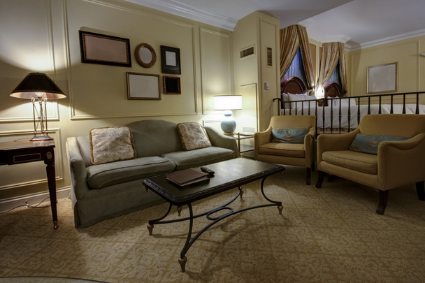 Classic two level room with sofa and bed - Foto, Imagem