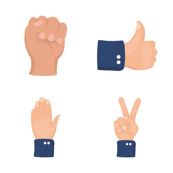 Ilustração vetorial do logotipo animado e polegar. Coleção de animação e ícone de vetor de gesto para estoque
. - Vetor, Imagem