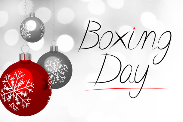 Boxing Day illustration - great for topics like Christmas sale/ discount etc. - Zdjęcie, obraz
