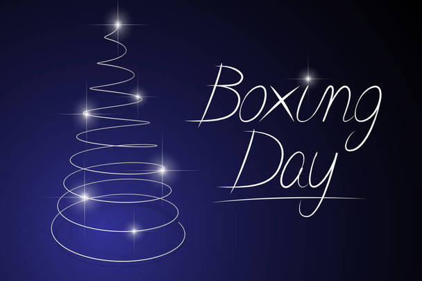 Ilustración del día de boxeo - ideal para temas como venta / descuento de Navidad, etc.
. - Foto, Imagen