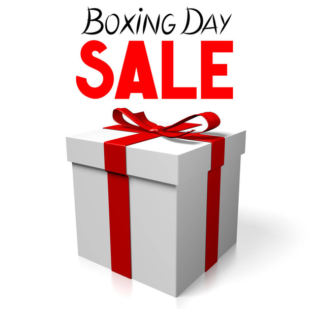 Illustration zum Boxtag-Verkauf - ideal für Themen wie Weihnachtsverkauf / Rabatt etc. - Foto, Bild