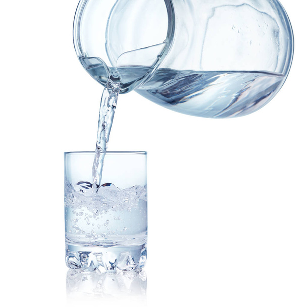 puring water into glass - Valokuva, kuva