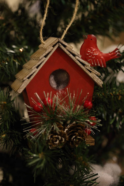 christmas tree with gifts and decorations - Φωτογραφία, εικόνα