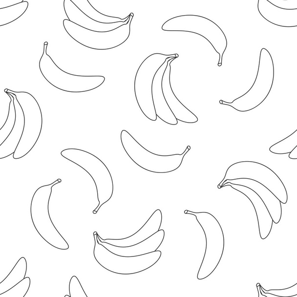 Seamless pattern with banana - Vector, Imagen