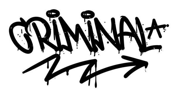 Criminal graffiti tag  - Vector, Image