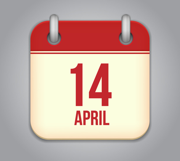 Vector calendar app icon - Vetor, Imagem