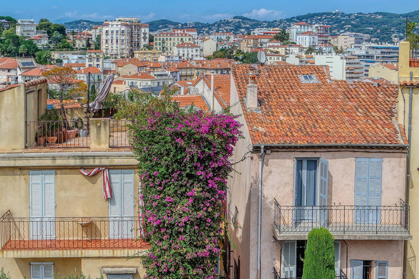 View view of old streets in Cannes, Cote dAzur, French, Riviera, South of France, Europe - Photo, image