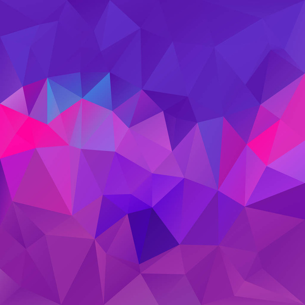 vektor abstraktní Nepravidelný mnohoúhelník čtverec pozadí-trojúhelník nízká Poly-módní purpurová fialová růžová barva fuchsie - Vektor, obrázek
