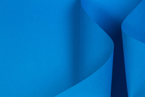 abstraktes hellblaues Papier Hintergrund in geometrischen Formen - Foto, Bild