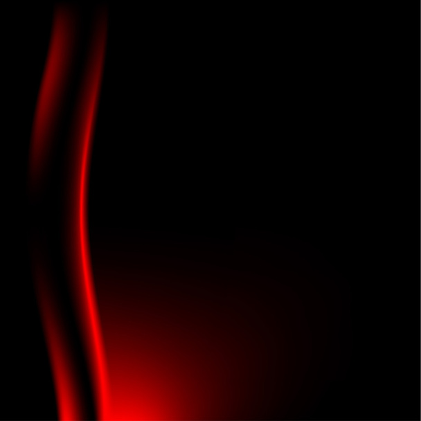 Red stage curtain on black background - Vector, Image